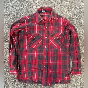 Woolrich men’s Classic Red and Gray flannel size medium